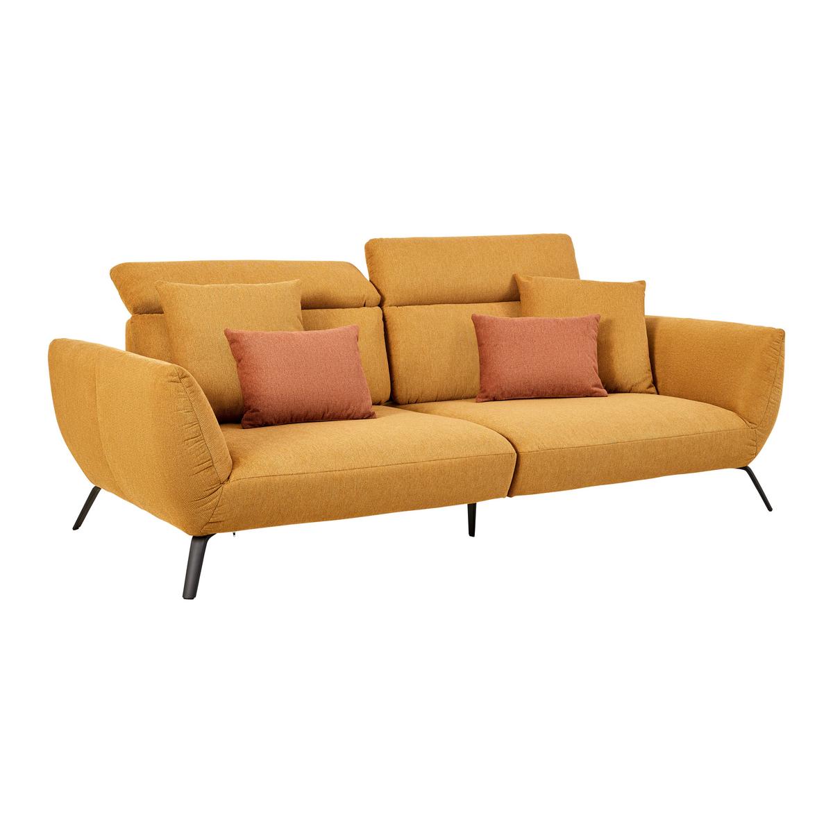 BIGSOFA SEATTLE - Gelb, Modern (260/87-107/132cm) - Premium Living