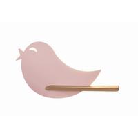 Dječja Zidna Svjetiljka Bird - pink, Natur, drvni materijal/drvo (40/12/21.5cm)