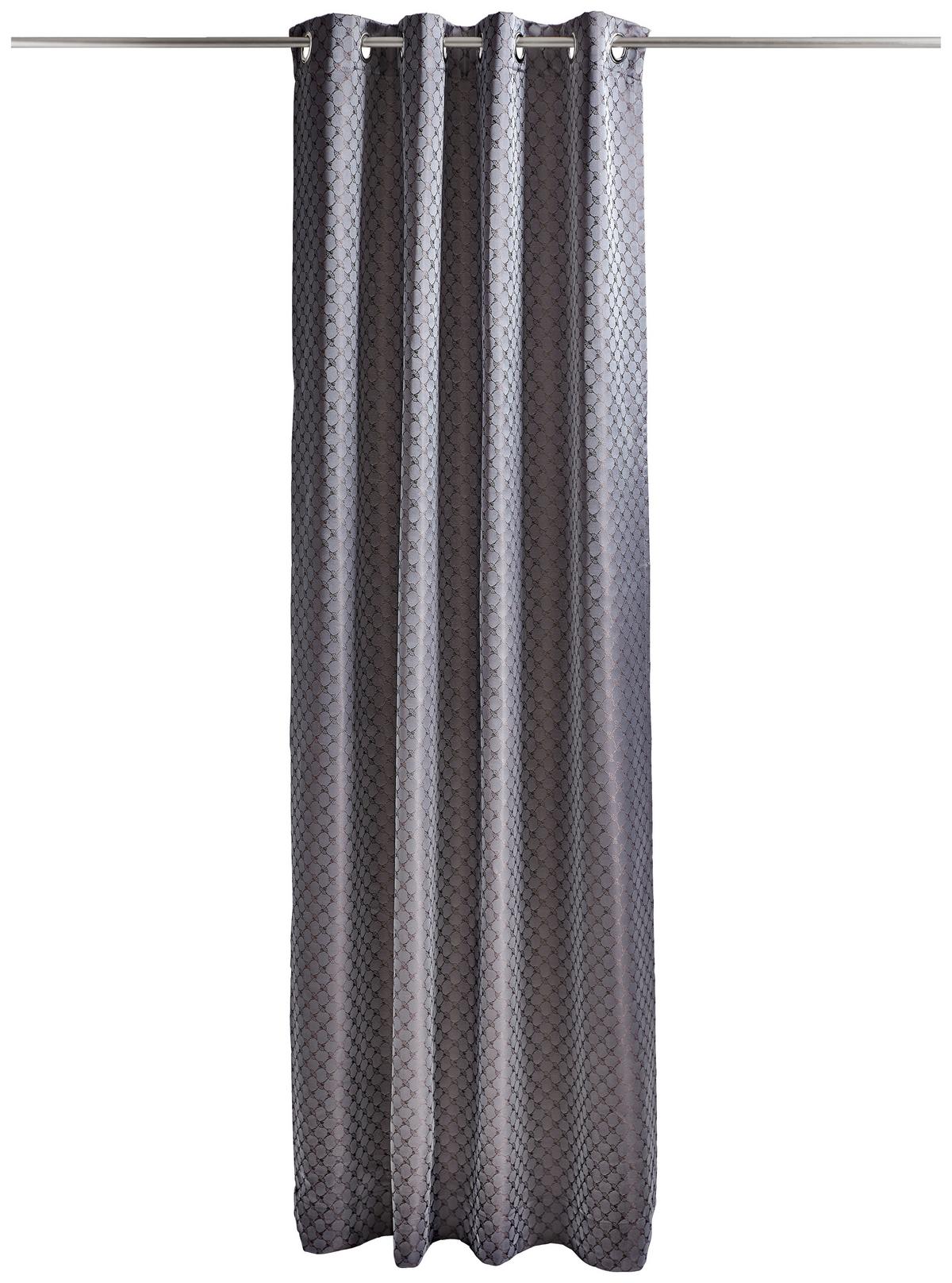 ZASŁONA NA PRZELOTKACH J-ALLOVERS 70029-022 JOOP! - ciemnobrązowy, Design, tkanina (140/250cm) - Joop!