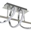 LED-TAKLAMPA LINA - kromfärg/nickelfärgad, Modern, metall/plast (20/80/26,5cm) - Mömax