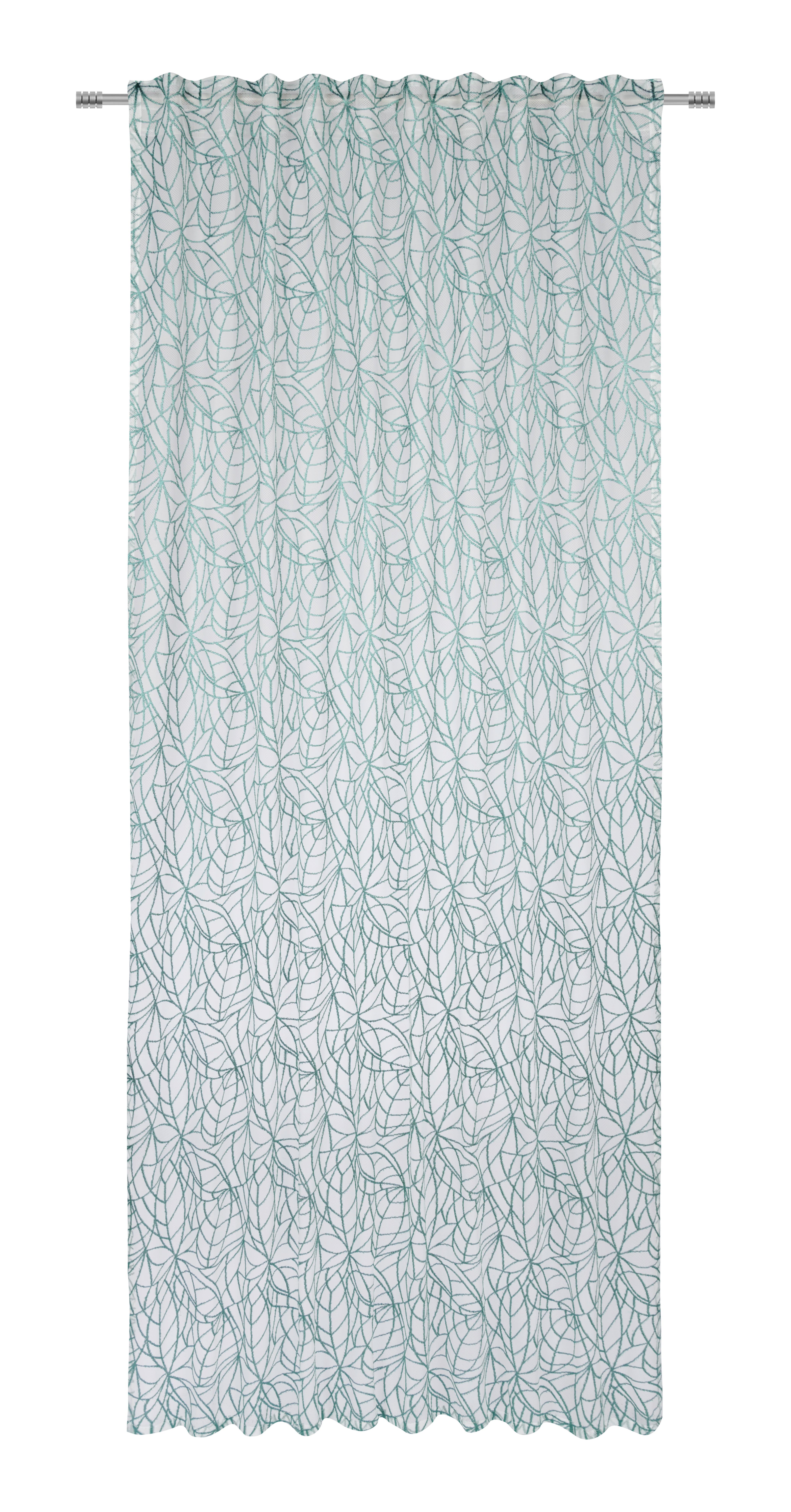 Fertigvorhang Carla in Jadegrün ca. 140x245cm - Jadegrün, KONVENTIONELL, Textil (140/245cm) - Modern Living