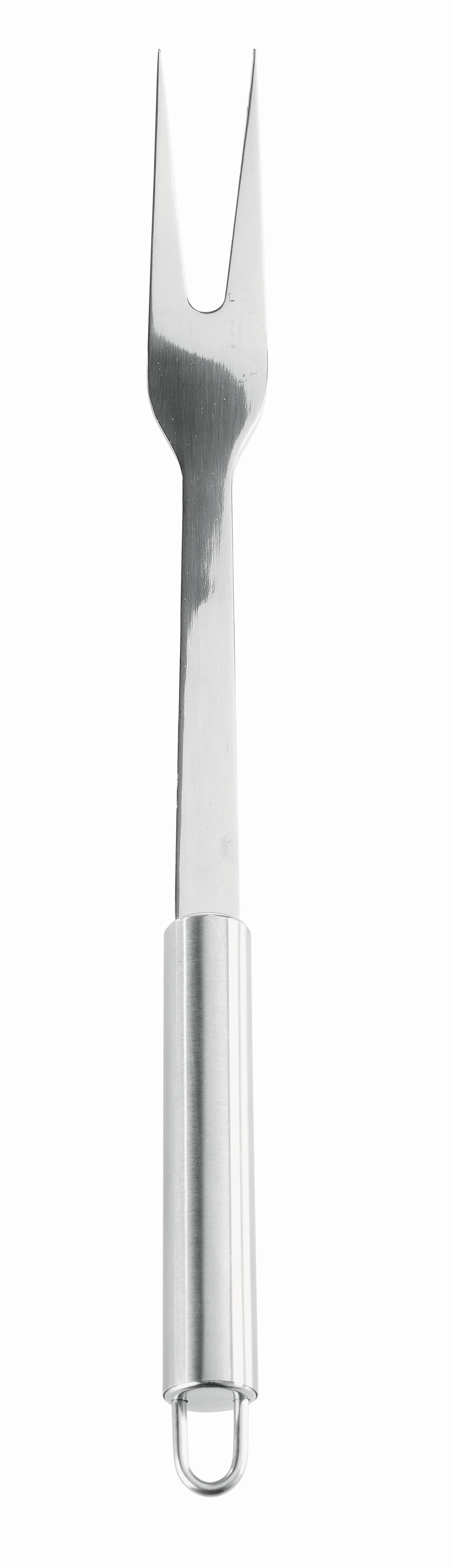 Fleischgabel Dani - Edelstahlfarben, Konventionell, Metall (31,5cm) - Modern Living