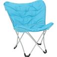 Gartenstuhl Cesia - Türkis/Silberfarben, MODERN, Kunststoff/Textil (70/82/42cm) - Modern Living