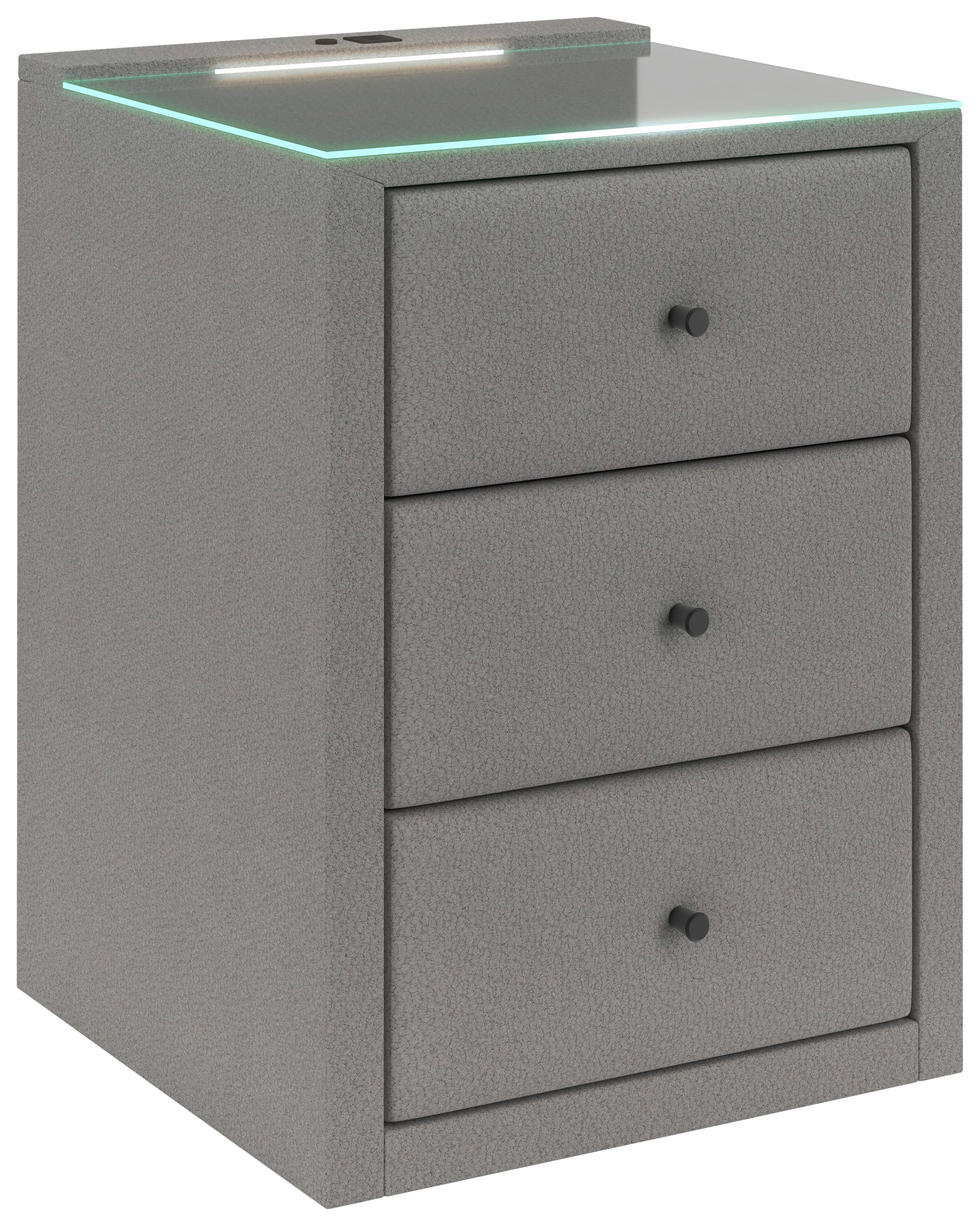 Noćni Ormarić Carmen - boje šampanjca, Konvencionalno, plastika (52/68/48,5cm) - Modern Living