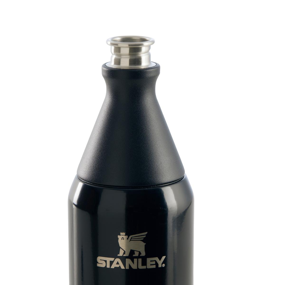 Trinkflasche Stanley all day slim bottle Schwarz ca. 600ml - Schwarz, MODERN, Metall (7/7/26,7cm)