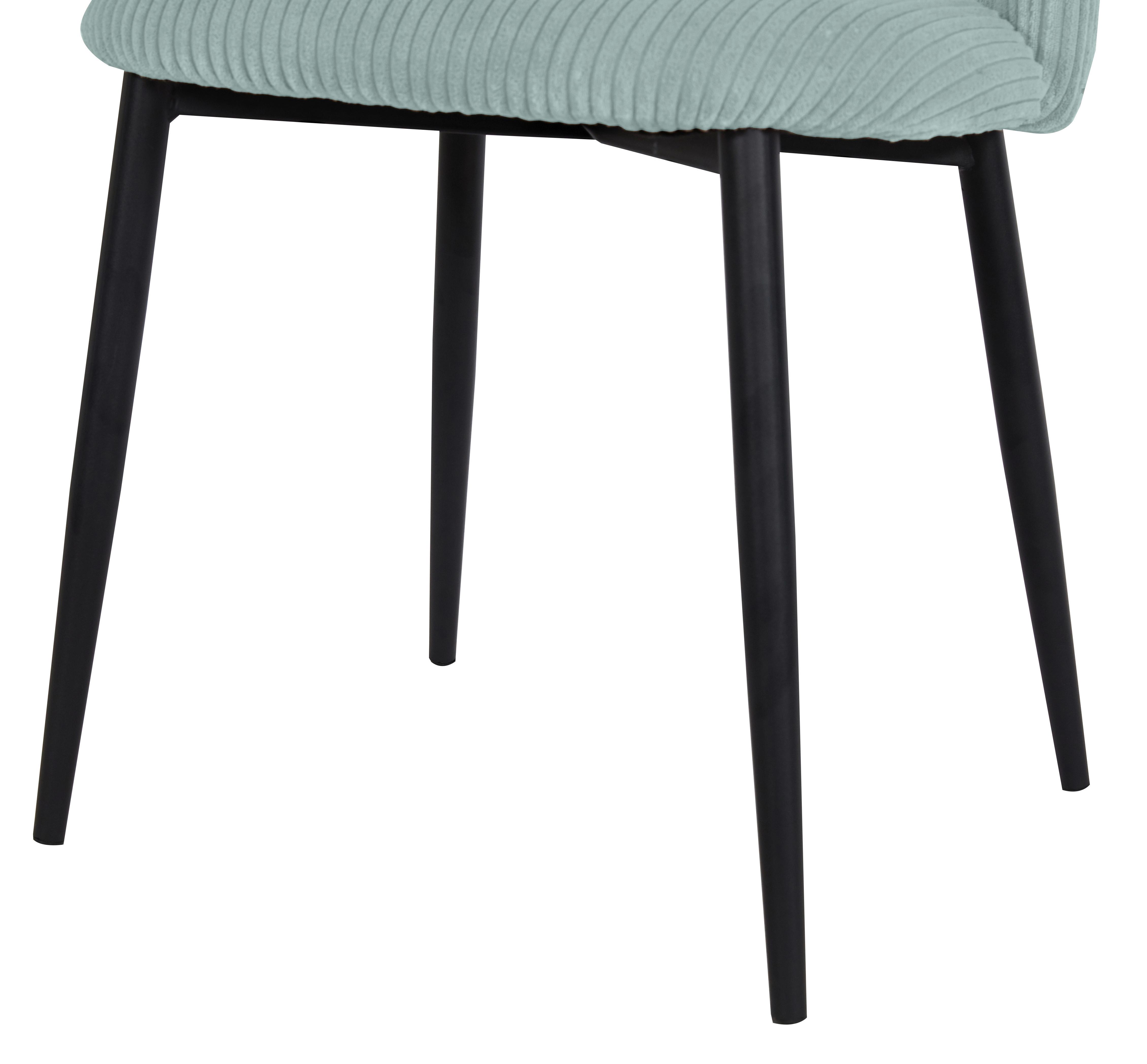 STOL ZOE - mintgrön/svart, Lifestyle, metall/textil (51/82/57cm) - Mömax