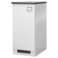 Omara Za Vgradno Napravo Lucca, Bela, Rjava - bela/barve aluminija, Konvencionalno, umetna masa/leseni material (60/126/60cm) - FlexWell