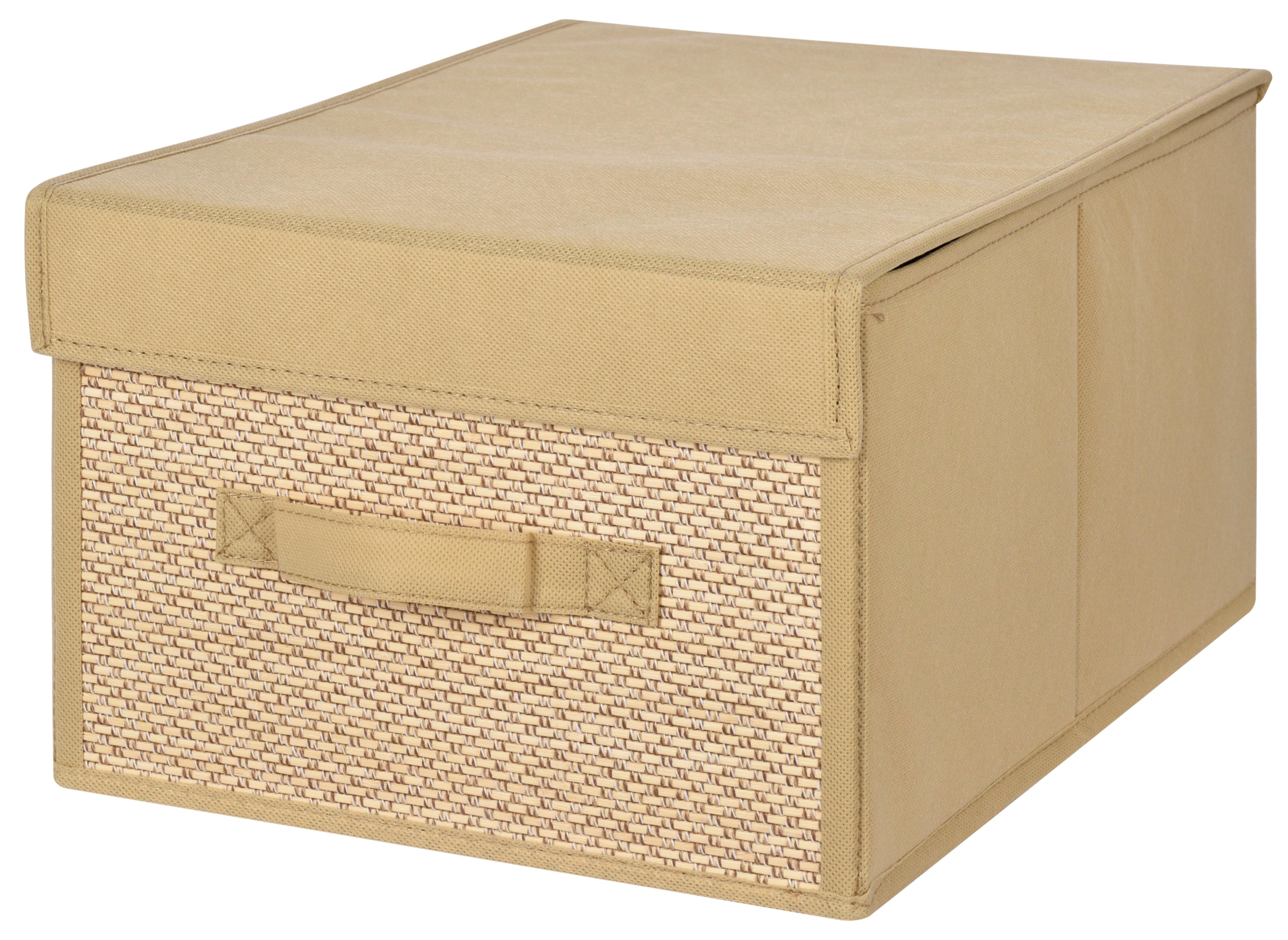 Kutija Za Odlaganje 28x19x37cm Smart - bež, Konvencionalno, karton/tekstil (28/19/37cm) - Mömax