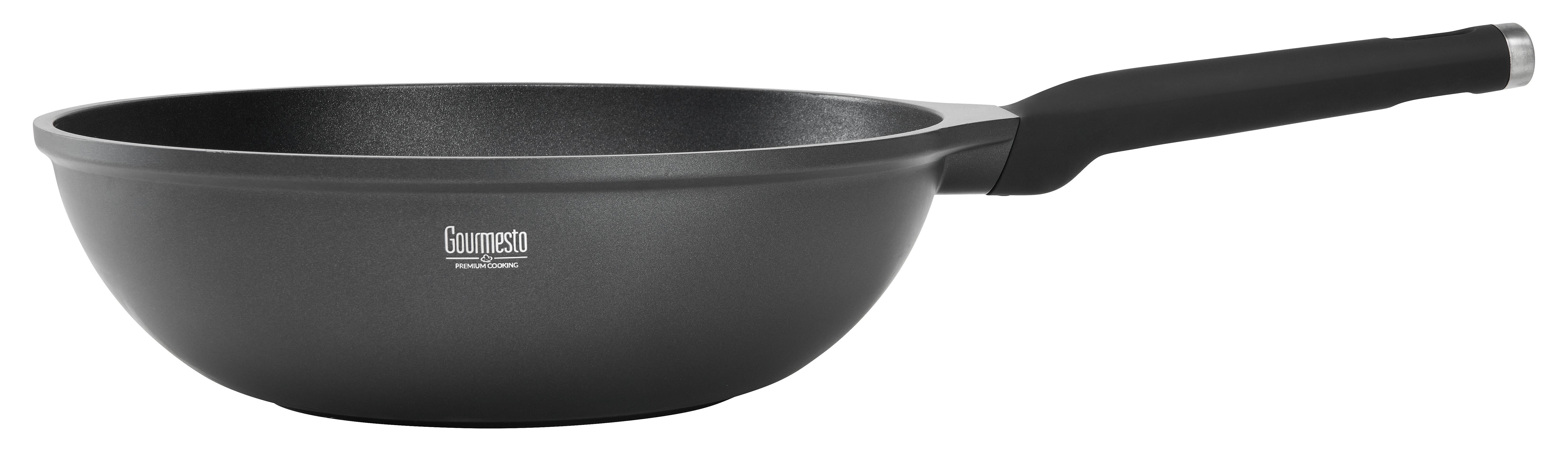 WOK BLACK LINE - svart, Klassisk, metall/plast (30/9,5cm) - Gourmesto