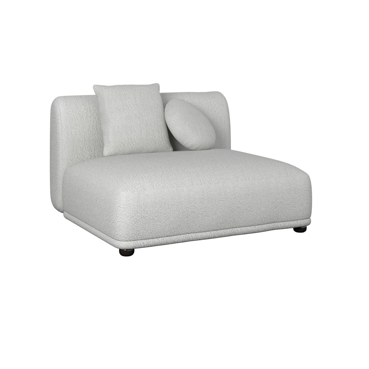 Sedežna Garnitura Kira, Bela, Z Mizico - črna/bela, Moderno, tekstil/les (408/108cm) - Bessagi Home