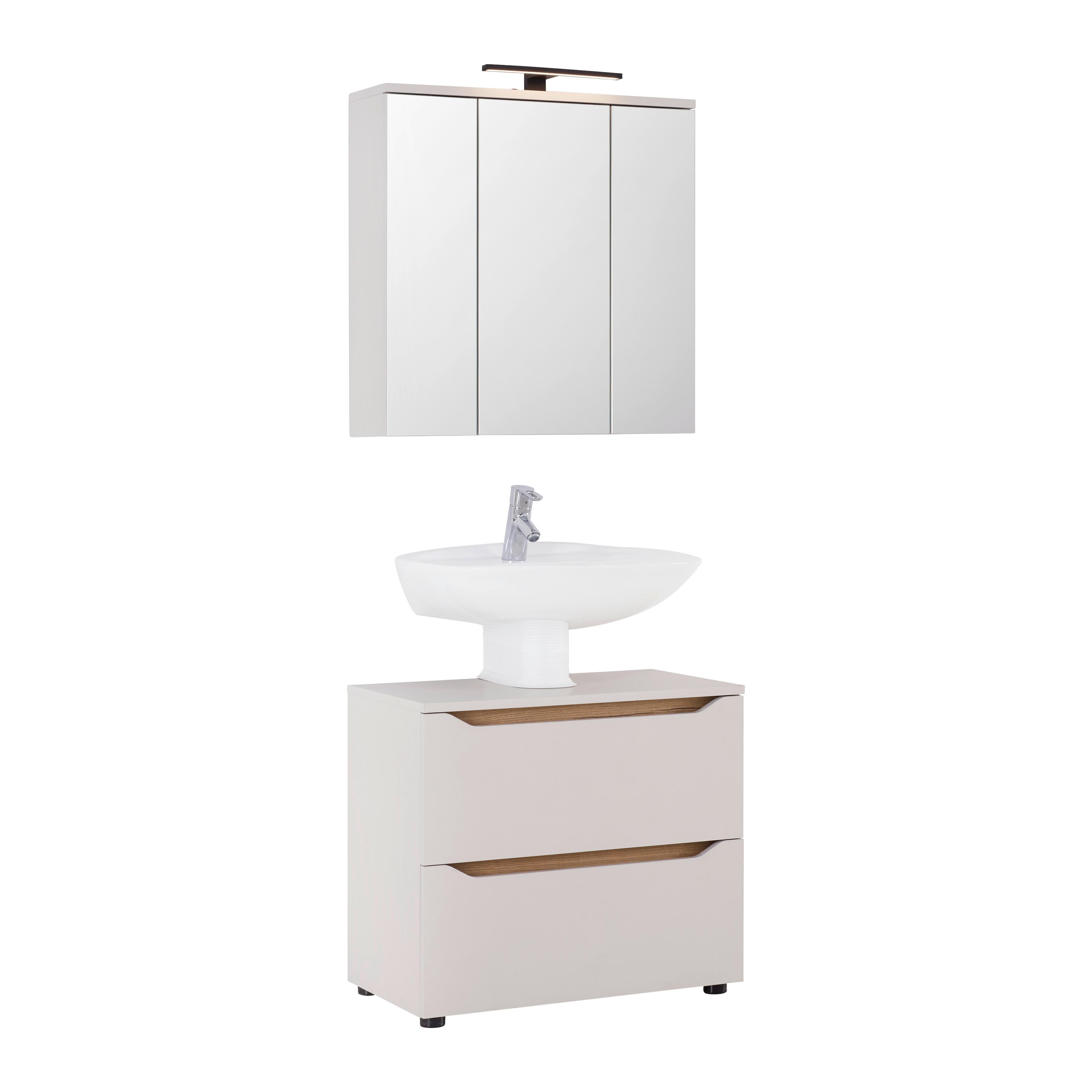 TVÄTTSTÄLLSUNDERSKÅP MALLORCA -EXKLUSIV- - svart/kashmir, Modern, trämaterial (70/60/40cm) - Based