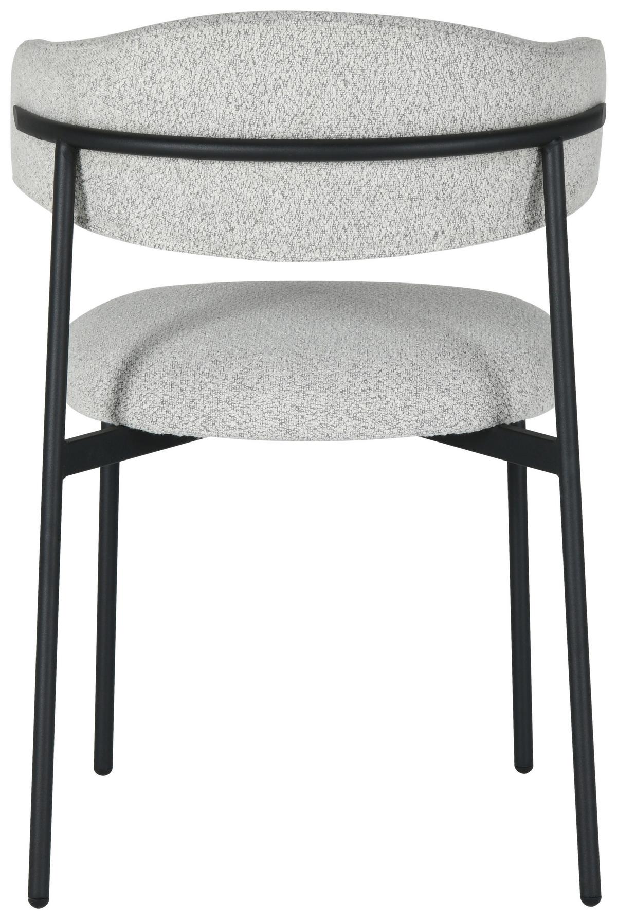 KRZESŁO MIJOU - czarny/szary, Design, metal/tkanina (55/78/58cm) - Boxxx