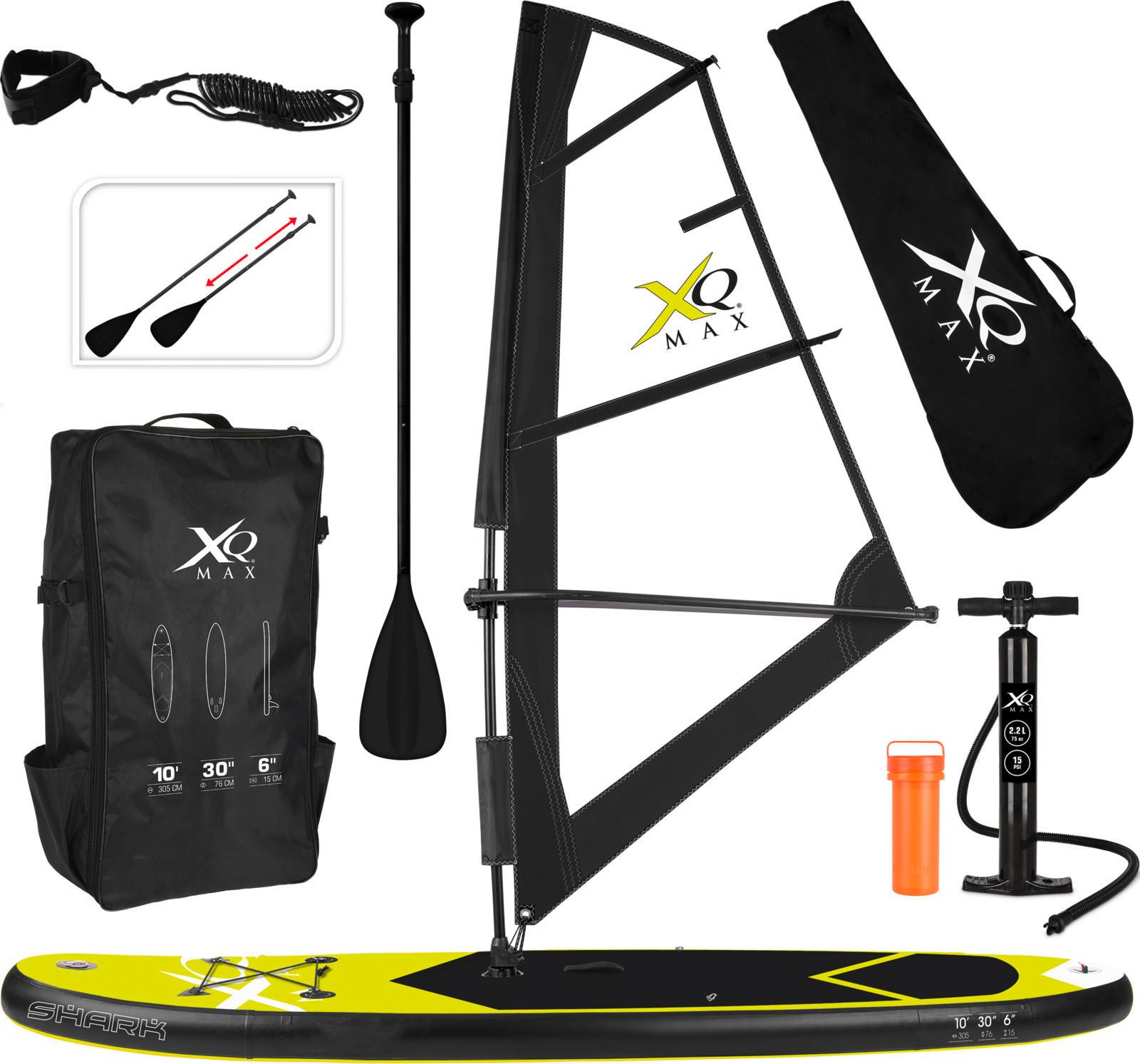 Stand-Up Paddle Board Agneto ca. 305x76x15cm - Gelb/Schwarz, Kunststoff (305/76/15cm) - Based