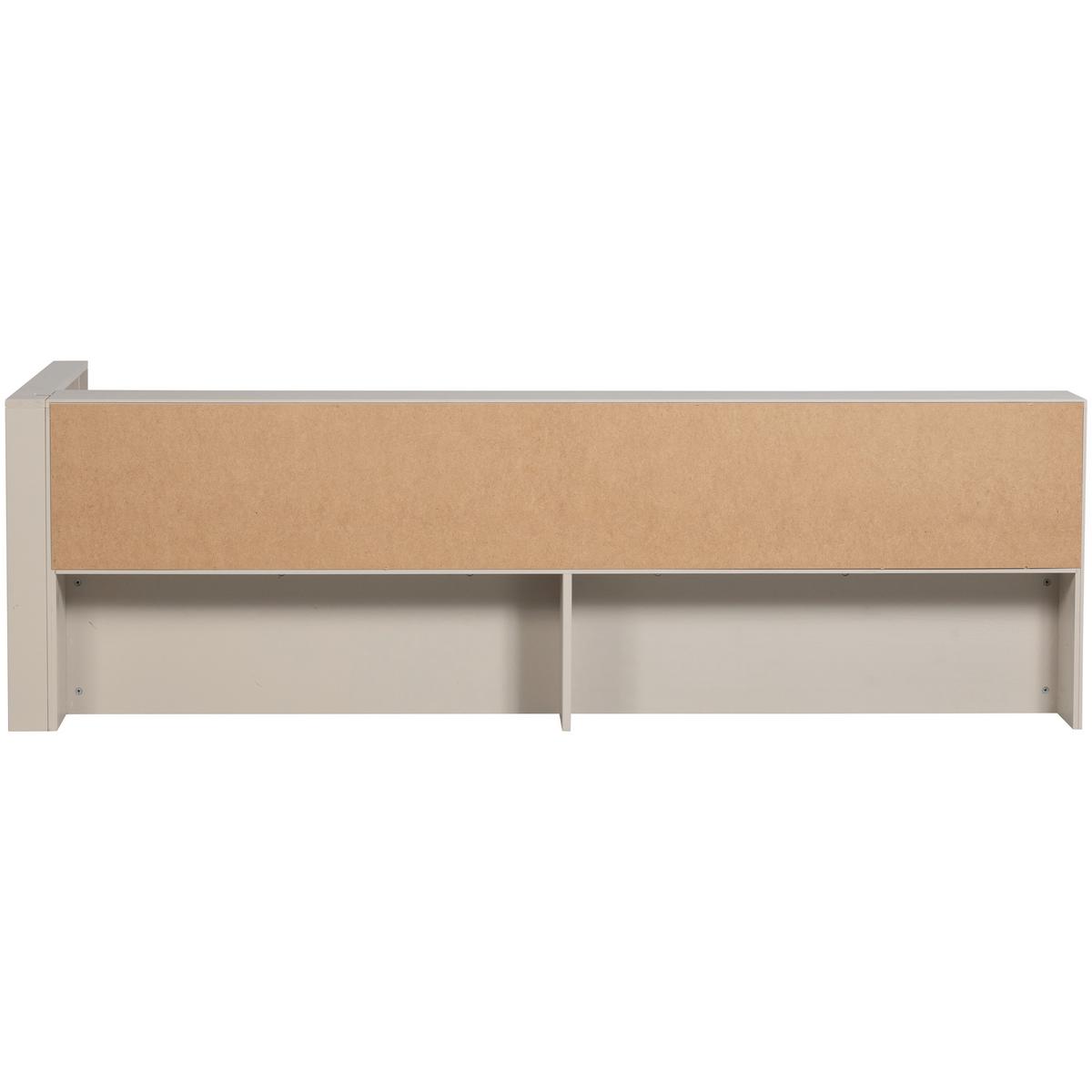 Bodenbett Carter Grau ca. 90x200 cm - Grau, Basics, Holz (90/200cm) - MID.YOU