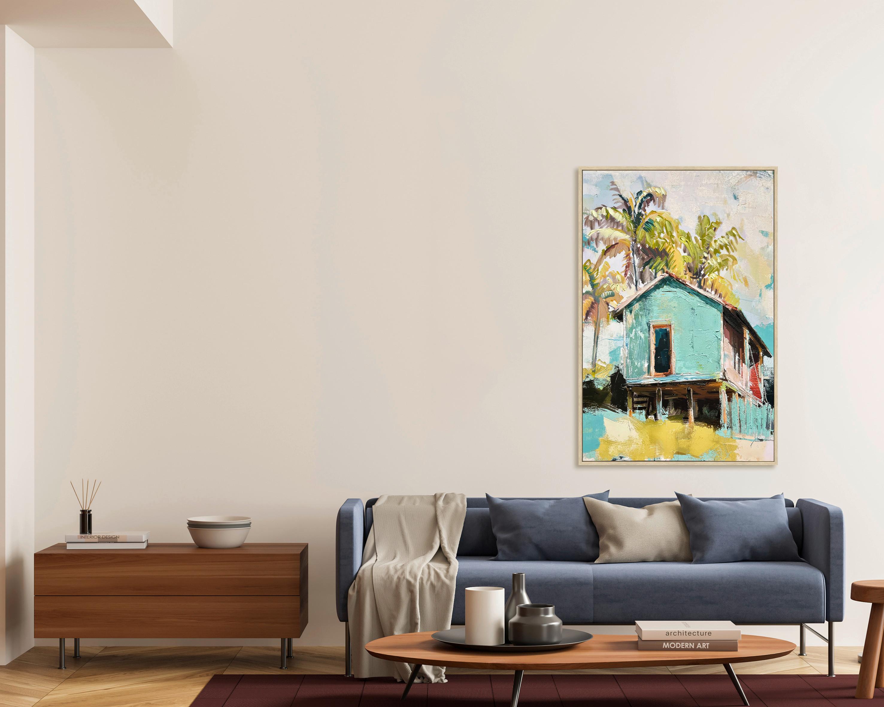 Keilrahmenbild Lotta Multicolor ca. 60x90cm - Multicolor/Naturfarben, MODERN, Holzwerkstoff/Kunststoff (60/90cm) - Mömax