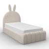 KINDER-/JUNIORBED BELLY - Beige, Modern, Hout/Textiel (90/200cm) - Bessagi Kids