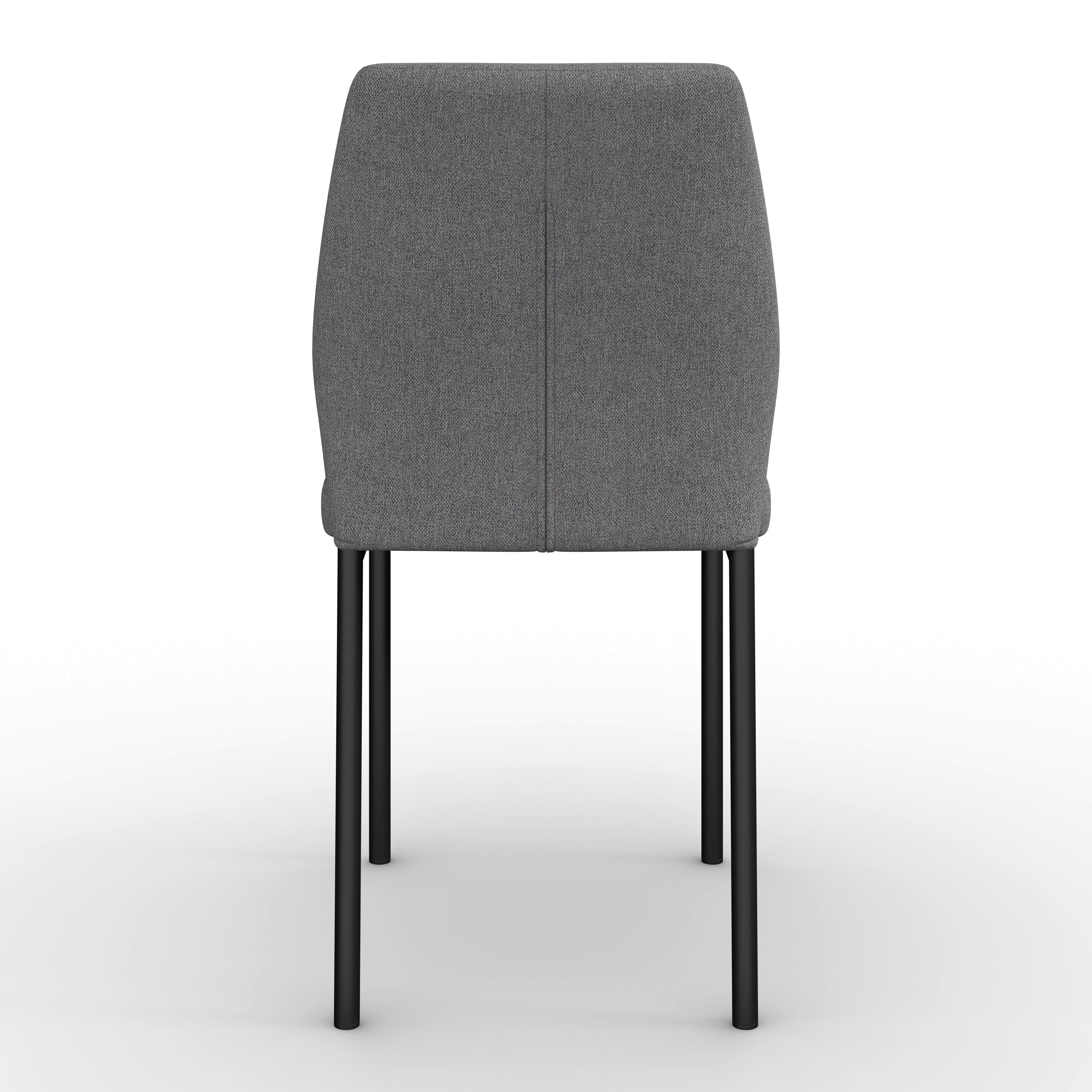 STOL CORI - ljusgrå/svart, Modern, metall/trä (45/87/57cm) - Bessagi Home