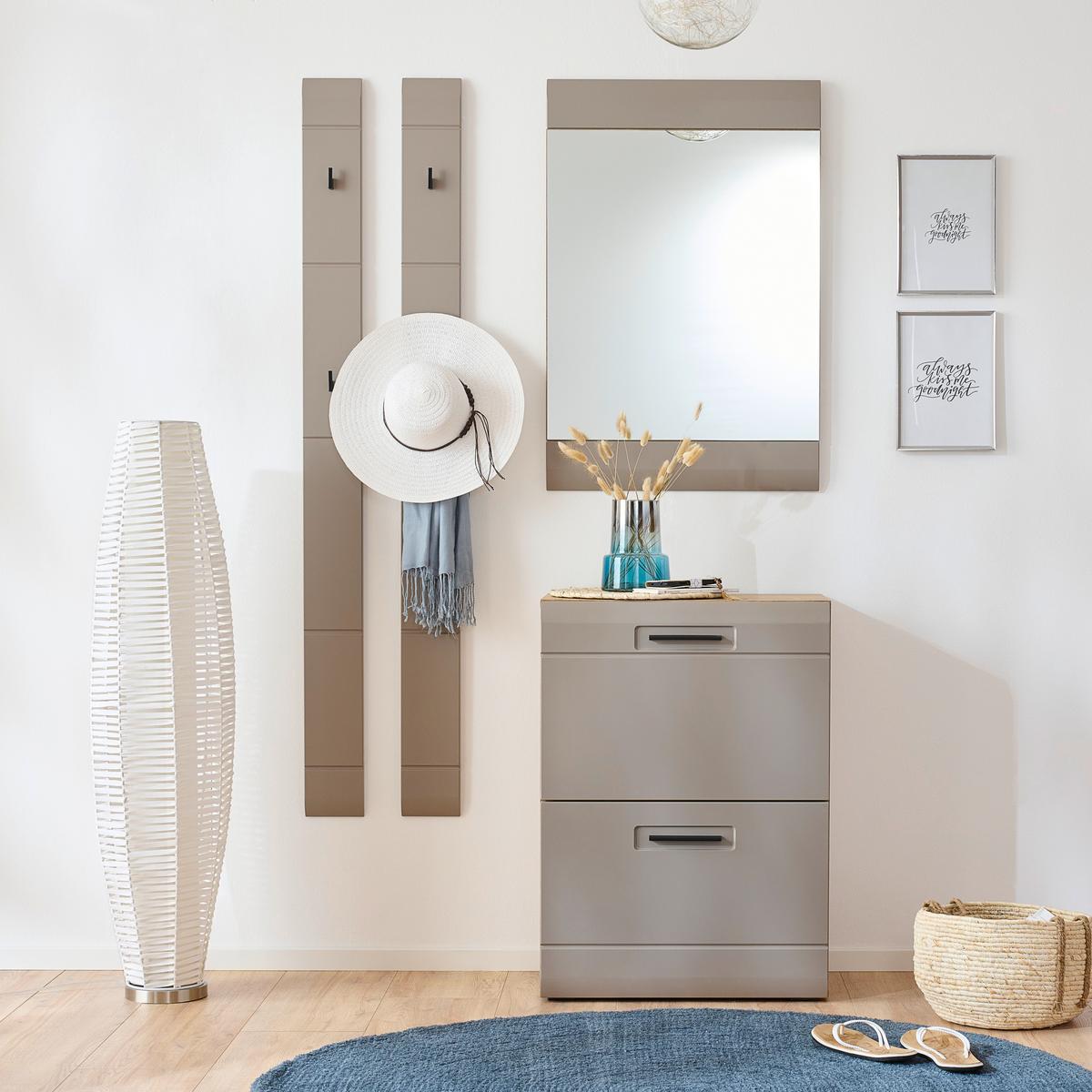 Ormarić Za Cipele Auris - siva/boje hrasta, Moderno (60/82,7/37,1cm) - Modern Living