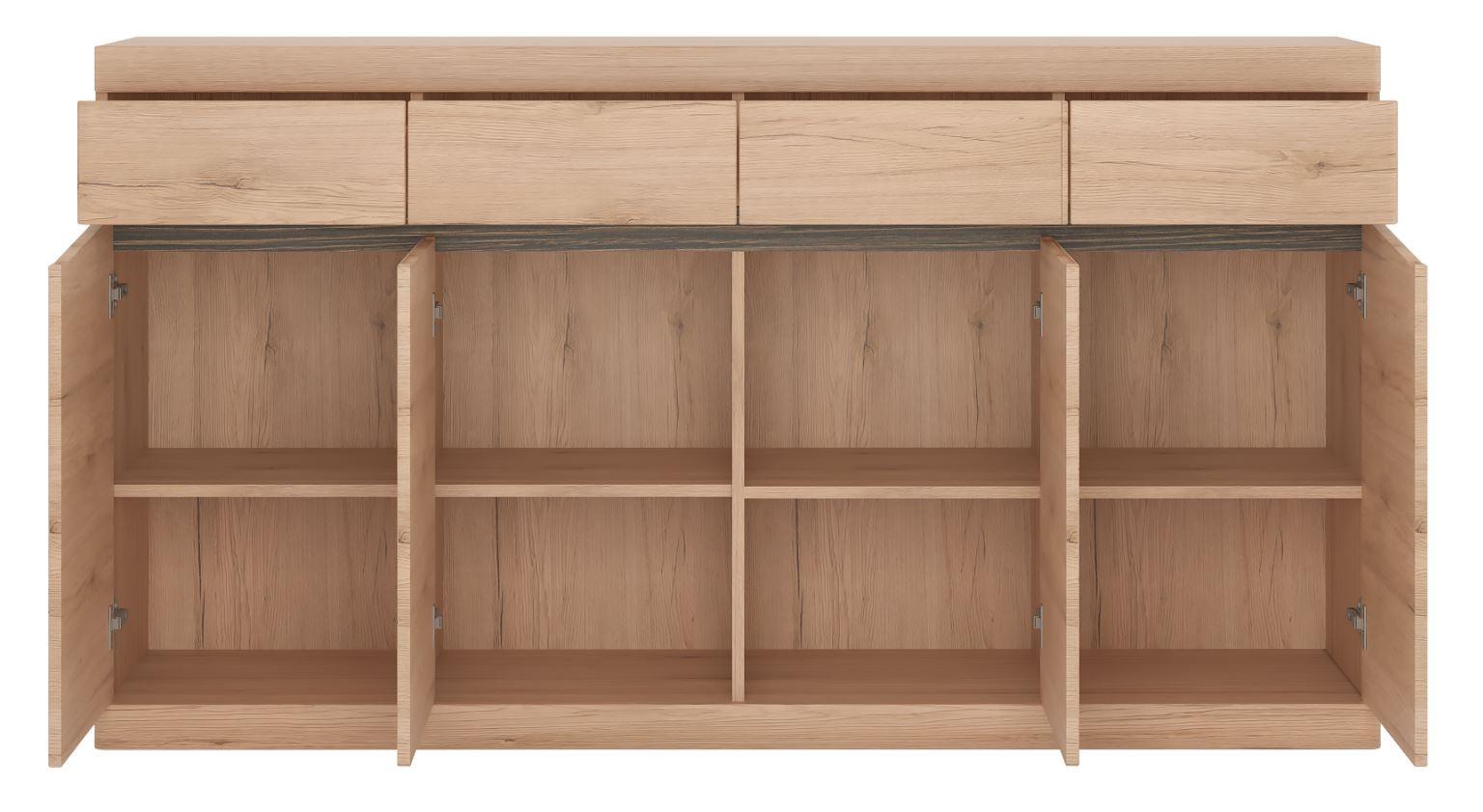 Comodă SUMMER - stejar San Remo, Modern, material pe bază de lemn (168/92/40cm) - Modern Living