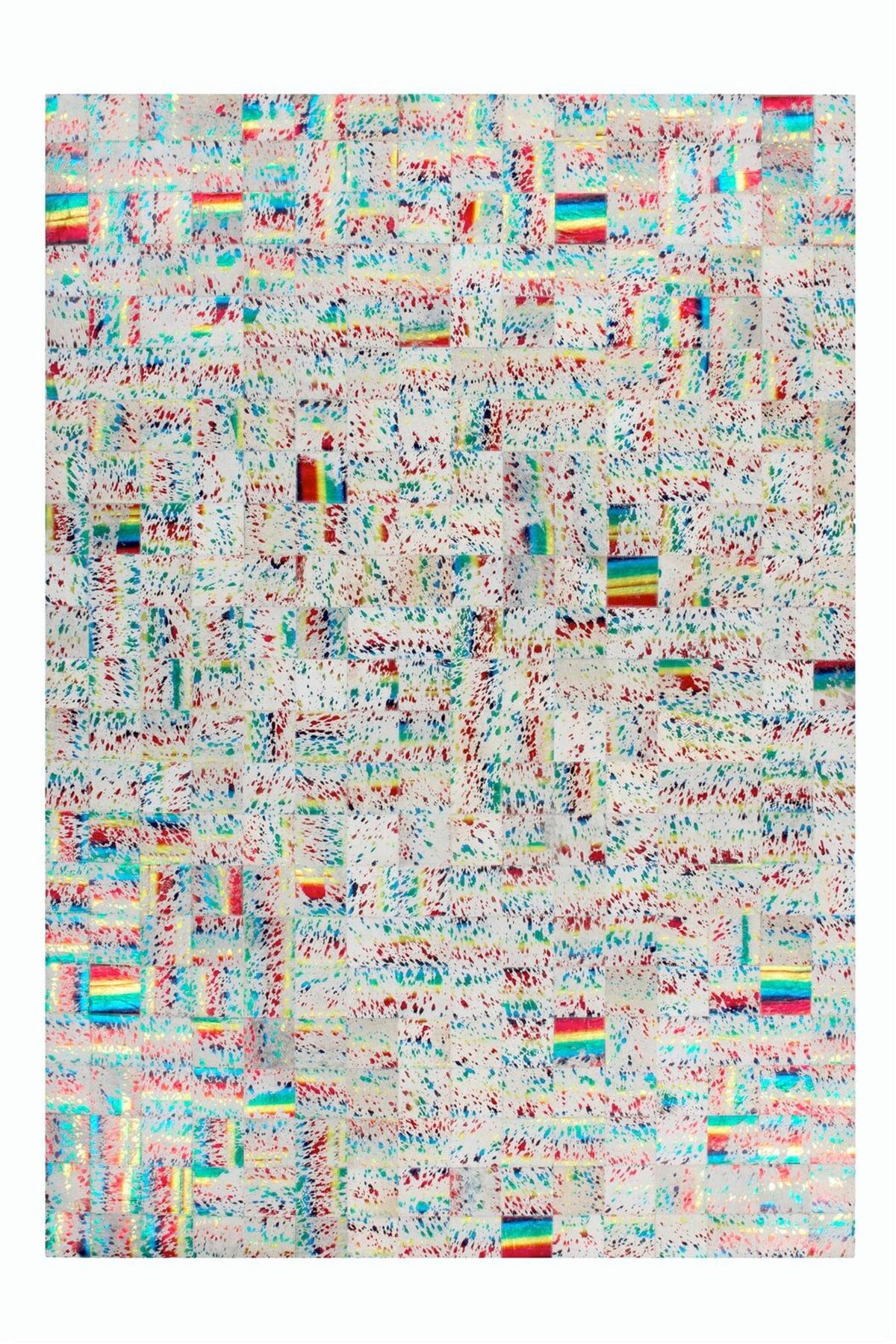 FLACHWEBETEPPICH ROCKET 310 ELF/MULTI 200X290 - beige/multicolore, Design, cuir (200/290cm) - Kayoom