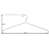 SET KLEERHANGERS BRUNNI-5 -SB- - Chroomkleuren, Metaal (42/18cm) - Mömax