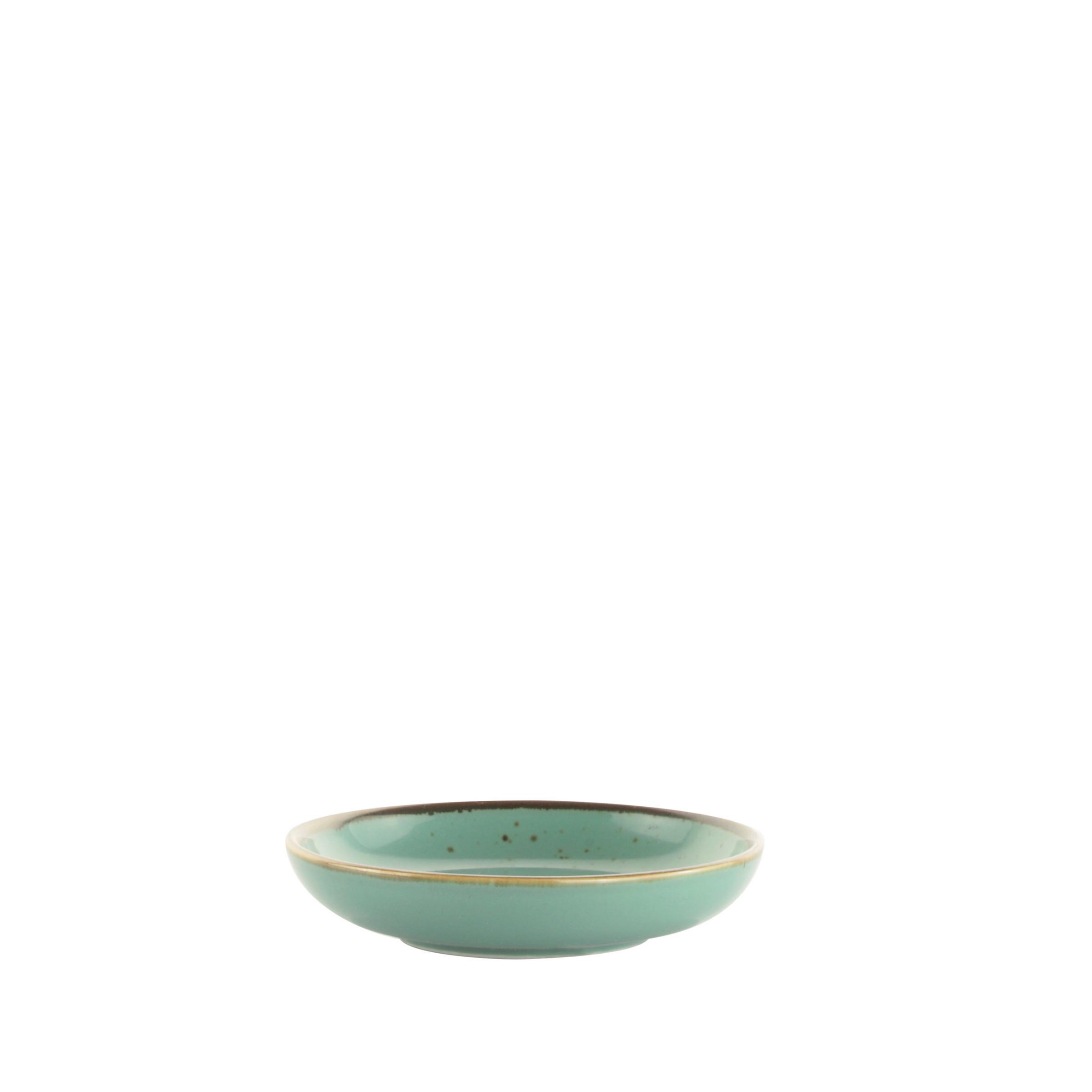 Dipschale Capri aus Porzellan Ø 9,5cm - Grün, Modern, Keramik (9,5/2cm) - Mömax
