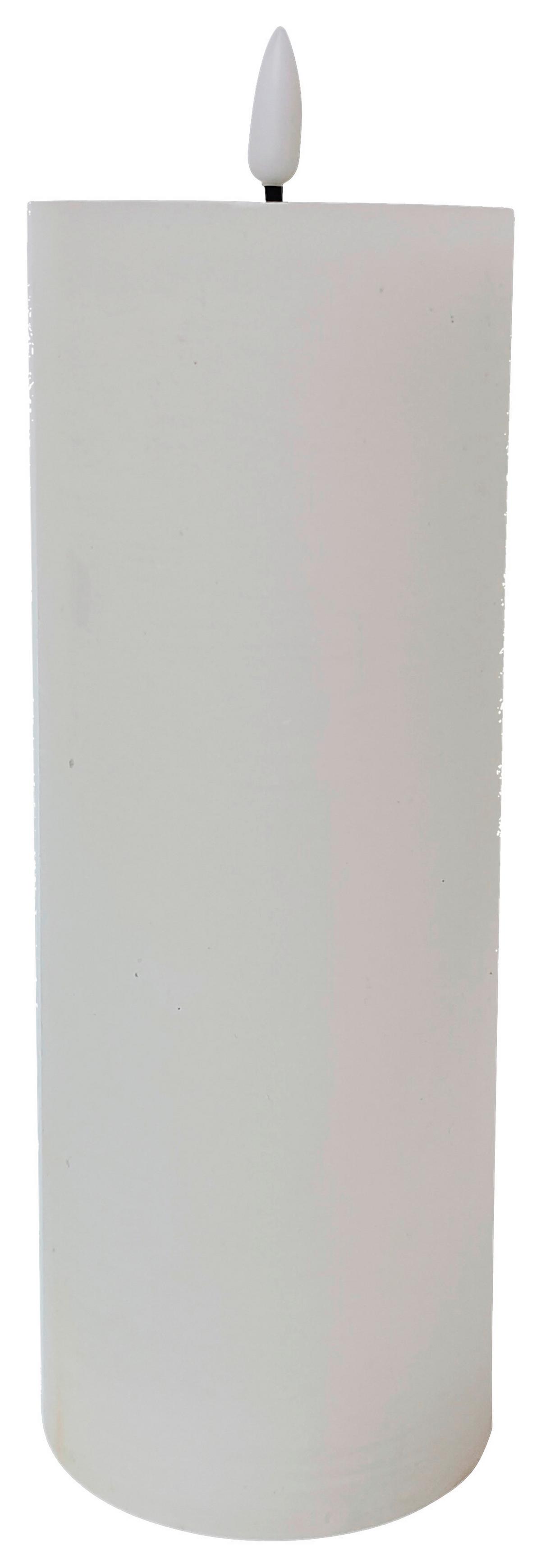 Kerze mit LED Mandy in Weiß - Weiß (7,5/17,5cm) - Premium Living