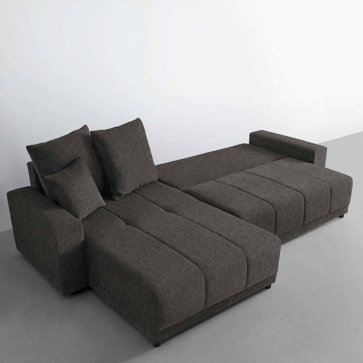 Ecksofa Alatri Anthrazit - Anthrazit/Schwarz, MODERN, Kunststoff/Textil (289/90/176cm) - Based