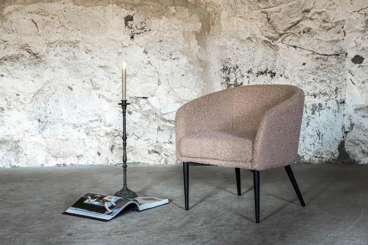 SESSEL FLUFFY - Design, Textil/Metall (83/70/64cm) - Livetastic