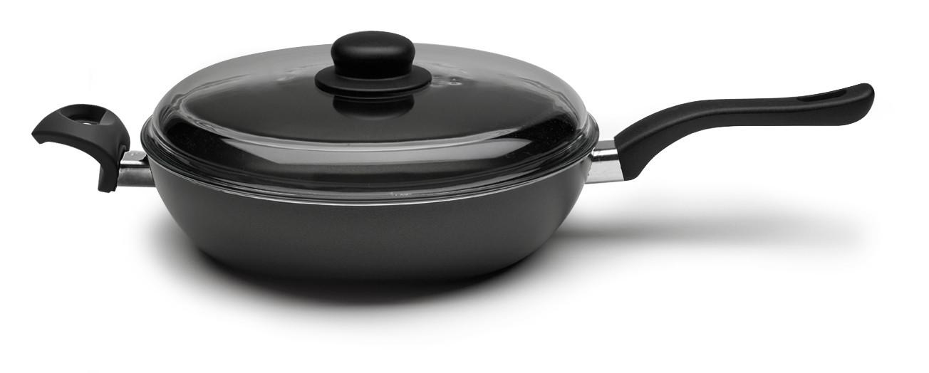 PATELNIA DO DUSZENIA 1006911 BALLARINI - czarny, Basics, metal (28cm) - Ballarini