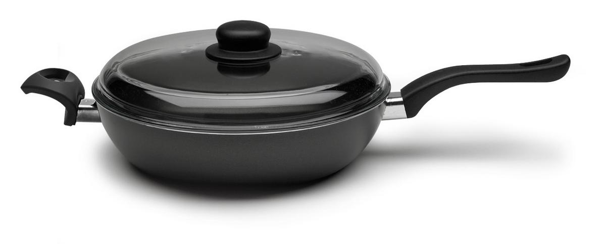 PATELNIA DO DUSZENIA 1006911 BALLARINI - czarny, Basics, metal (28cm) - Ballarini