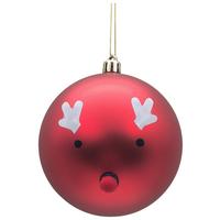 Christbaumkugel Rot - Rot, Konventionell, Kunststoff (10cm) - Mömax