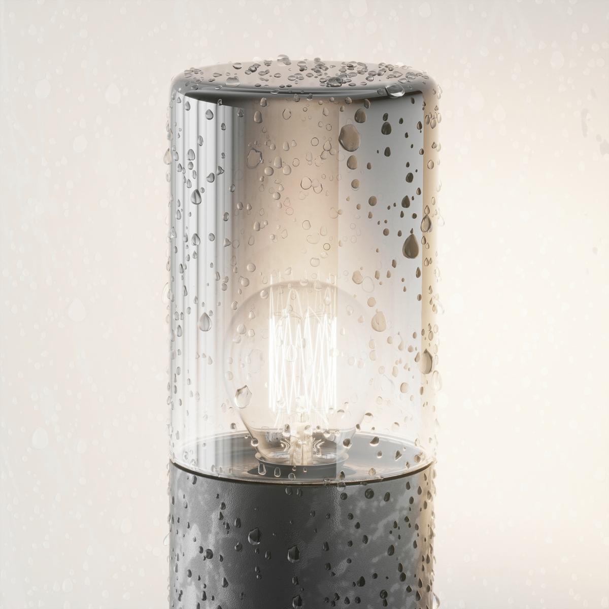 Wegeleuchte O432fl-01gf - Dunkelgrau, Design, Glas/Metall (8/25cm) - MAYTONI