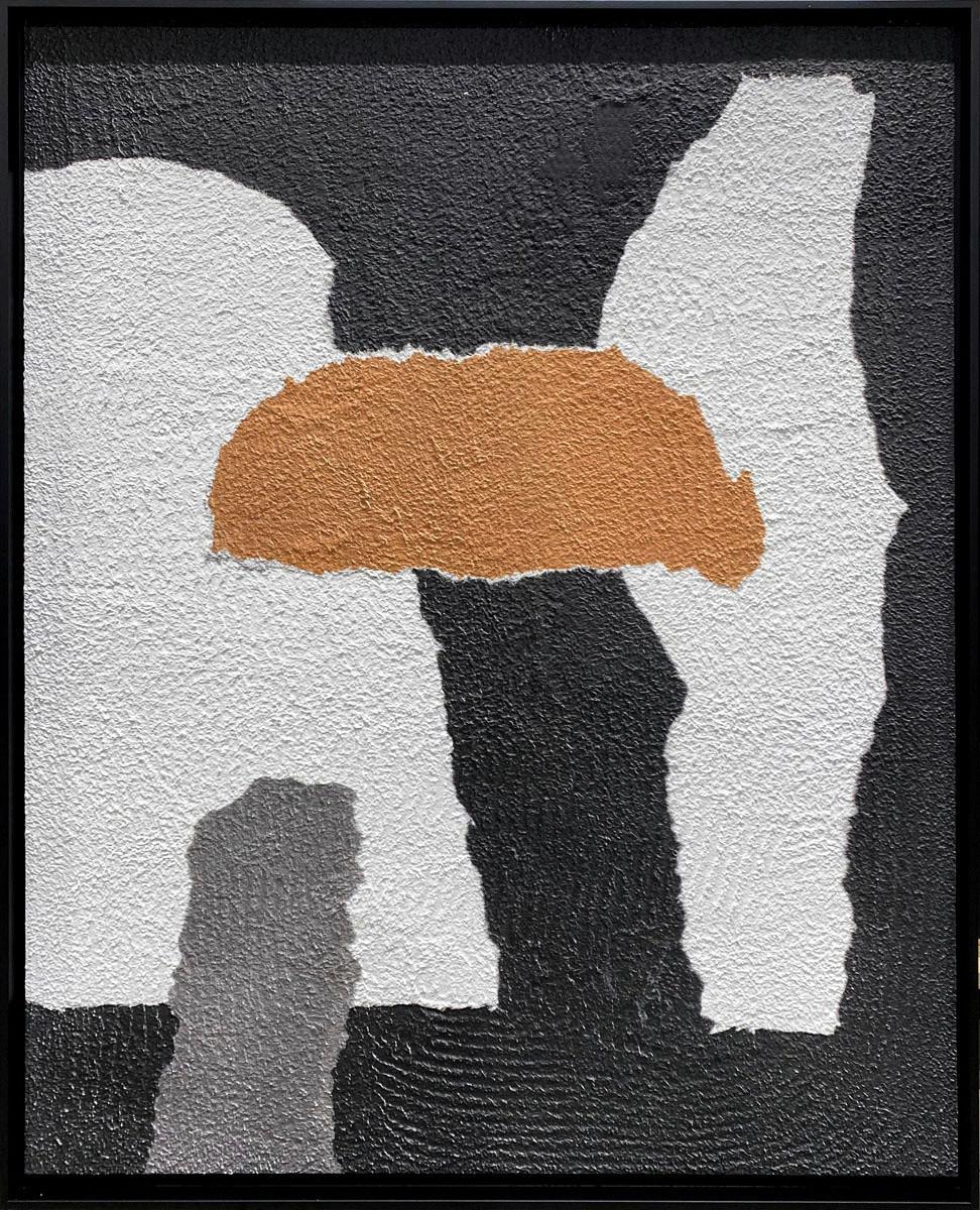 BILD ORIG-15-80X100-ARTSTR-ARBAKZW - Schwarz, Basics, Holz/Stein (80/100/10cm)