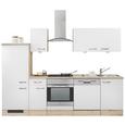 Küchenblock Venezia-Valero Hochglanz Weiß - Eichefarben/Weiß, MODERN, Holzwerkstoff (270cm) - FlexWell.ai Küchenblock Venezia-Valero Hochglanz Weiß - Eichefarben/Weiß, MODERN, Holzwerkstoff (270cm) - FlexWell.ai