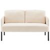 2-SITS SOFFA MIAMI -BASED- - beige/svart, Modern, metall/trä (120/73,5/77cm) - Based