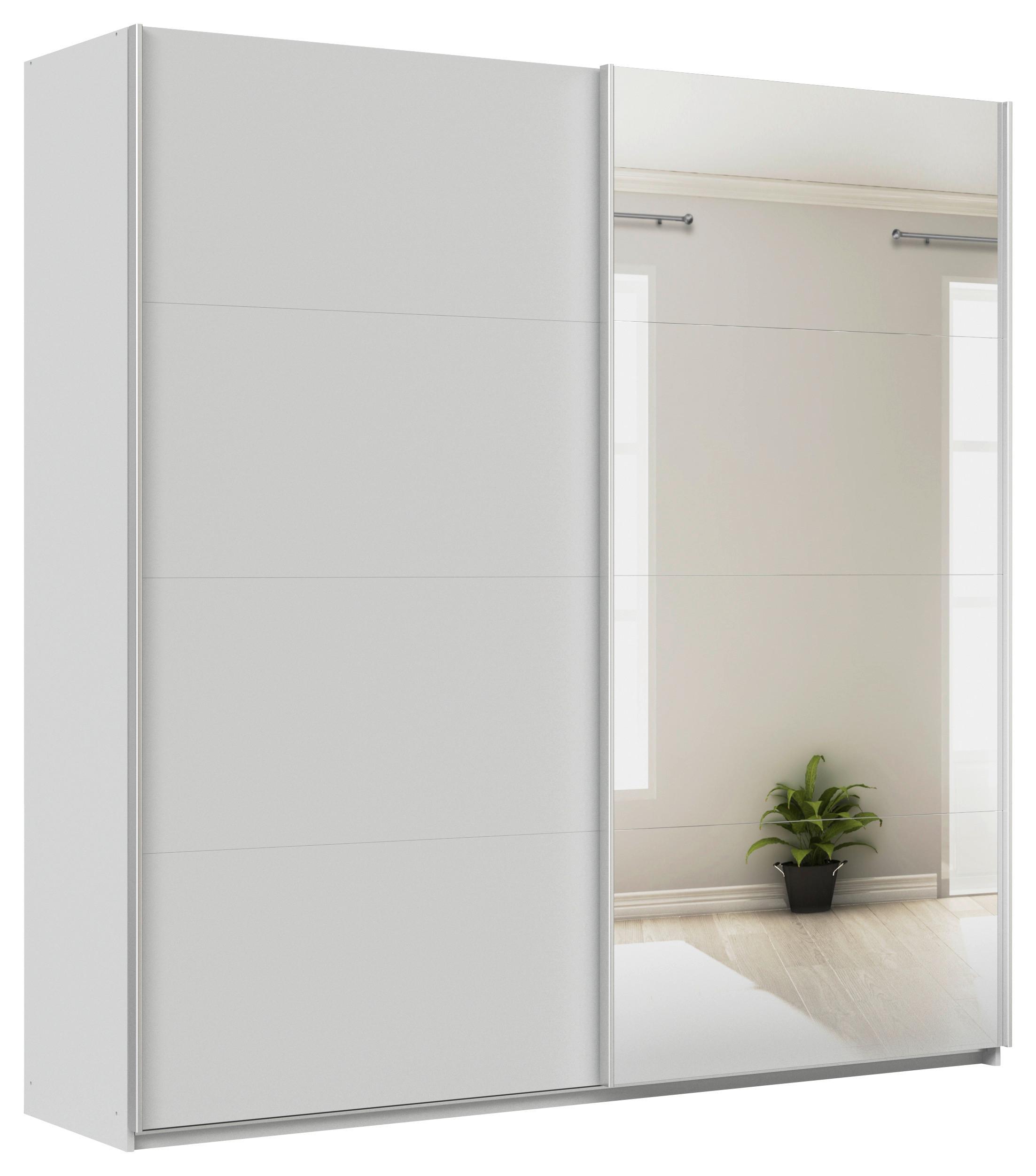 Ormar S Kliznim Vratima Feldkirch - srebrne boje/svijetlo siva, Moderno, drvni materijal/metal (225/229/62cm)
