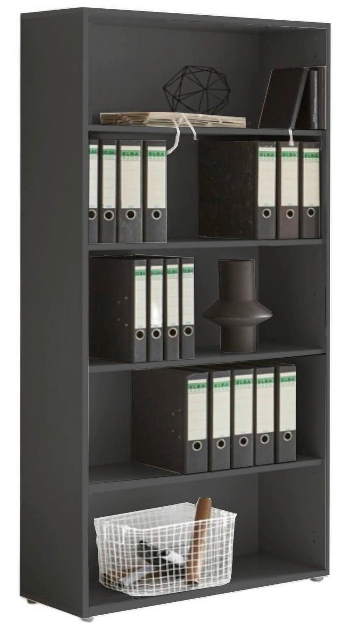 AKTENSCHRANK OFFICE EDITION - SW SET 1 HOCH - Anthrazit/Eiche Artisan, MODERN, Holzwerkstoff (168,8/185,6/33cm) - MID.YOU
