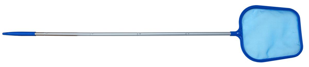 Leszedőháló Nyéllel Pooltrend - világoskék/alumíniumszínű, Basics, műanyag/textil (30/157/2,35cm)