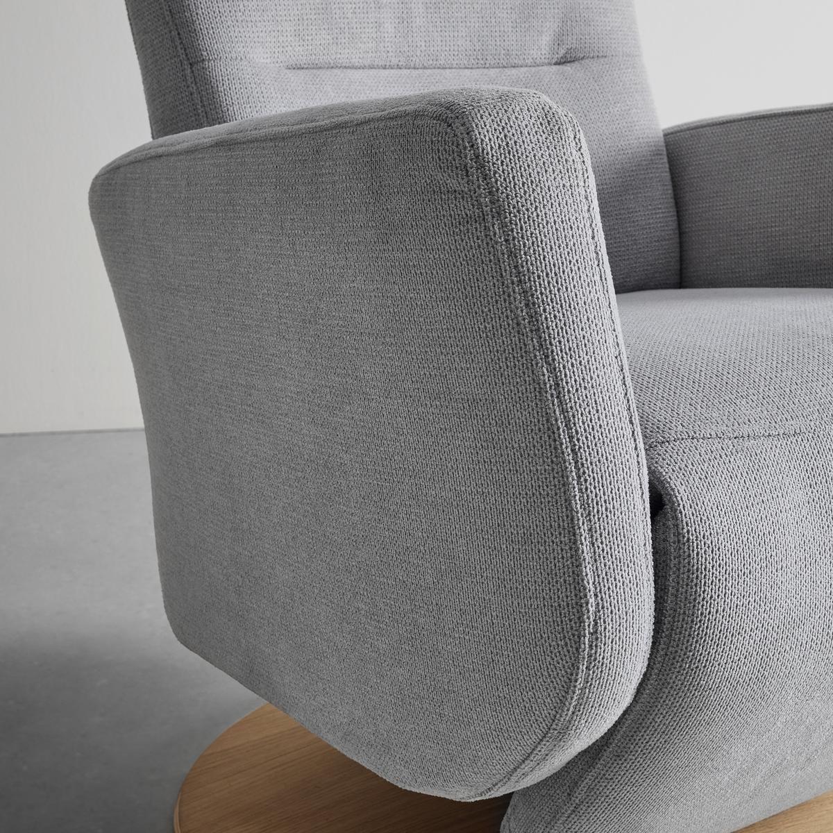 Relaxsessel Sitting 1 in Silber - Wildeiche/Silberfarben, MODERN, Kunststoff/Textil (70/111/80cm) - Premium Living