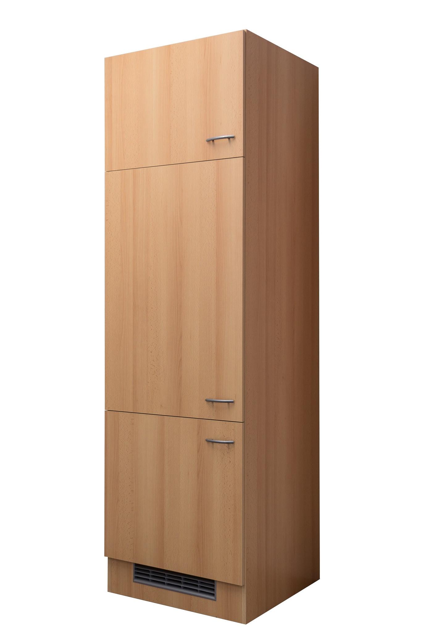 Omara Za Vgradno Napravo Nano, Barva Bukve - barve nerjavečega jekla/barve bukve, Moderno, umetna masa/leseni material (60/200/57cm) - FlexWell