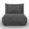 BÄDDFÅTÖLJ MACY - mörkgrå, Modern, metall/textil (83/70/84cm) - Bessagi Home
