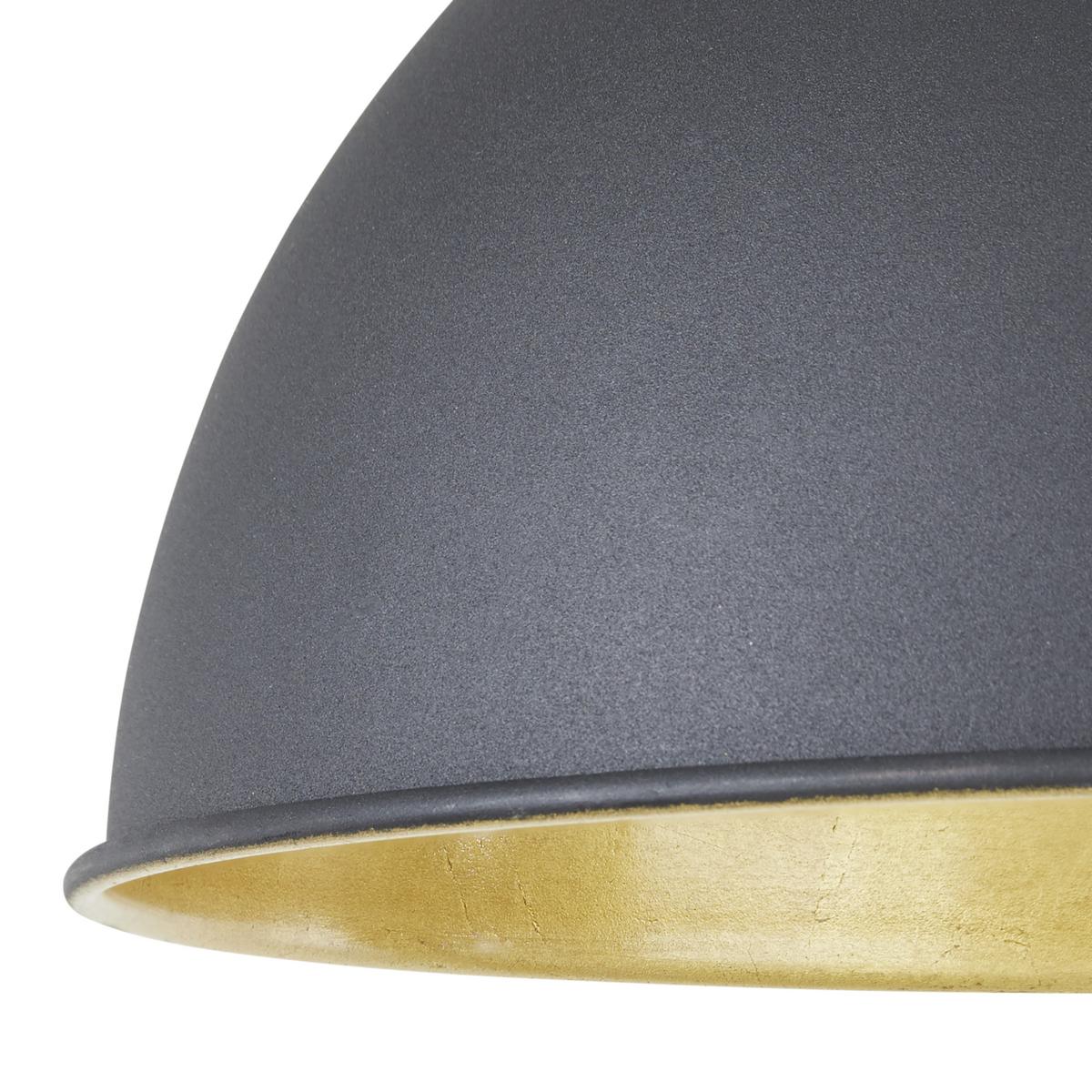 Hängeleuchte Jimmy max. 60 Watt - Goldfarben/Schwarz, LIFESTYLE, Metall (30/105cm) - Mömax
