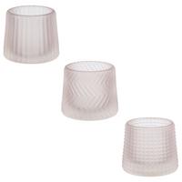 Teamécsestartó Tilburg I - zsályazöld/rózsaszín, Konventionell, Üveg (8,2/7cm) - Modern Living