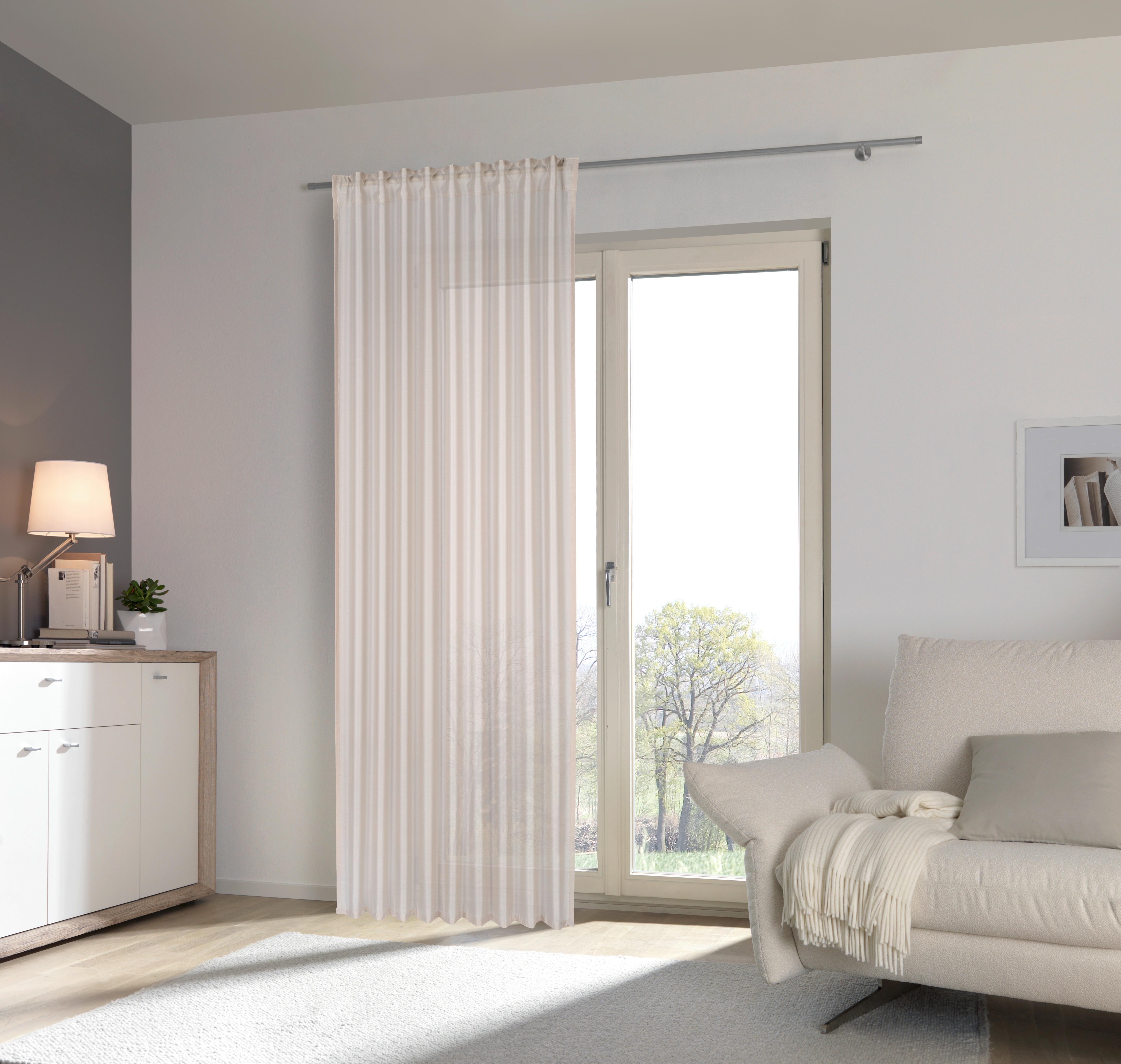 ZASŁONA GOTOWA GLORIA - kolor piaskowy, Basics, tkanina (135/245cm) - Esposa