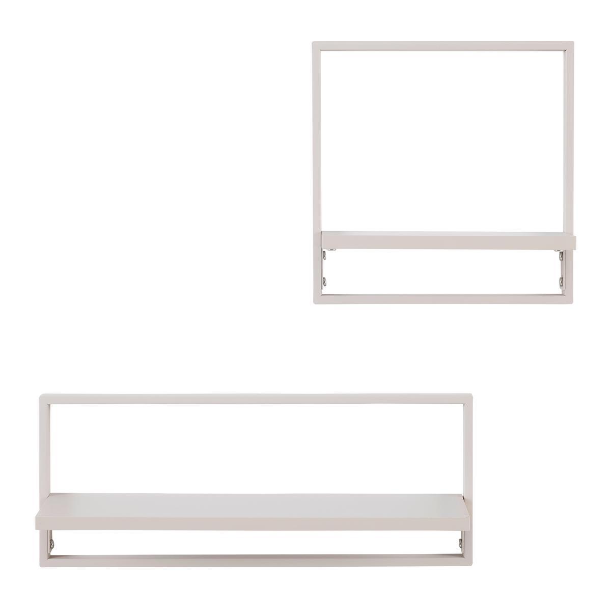 Wandregalset Alfi -Exklusiv- -Sb- - Kaschmir, Modern, Holzwerkstoff/Metall (50/30/20/30/12/12cm) - Mömax