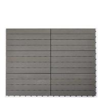 PŁYTKA TARASOWA WPC-FLIESE - szary, Basics, materiał drewnopochodny (30/60/2,4cm) - Ambia Garden