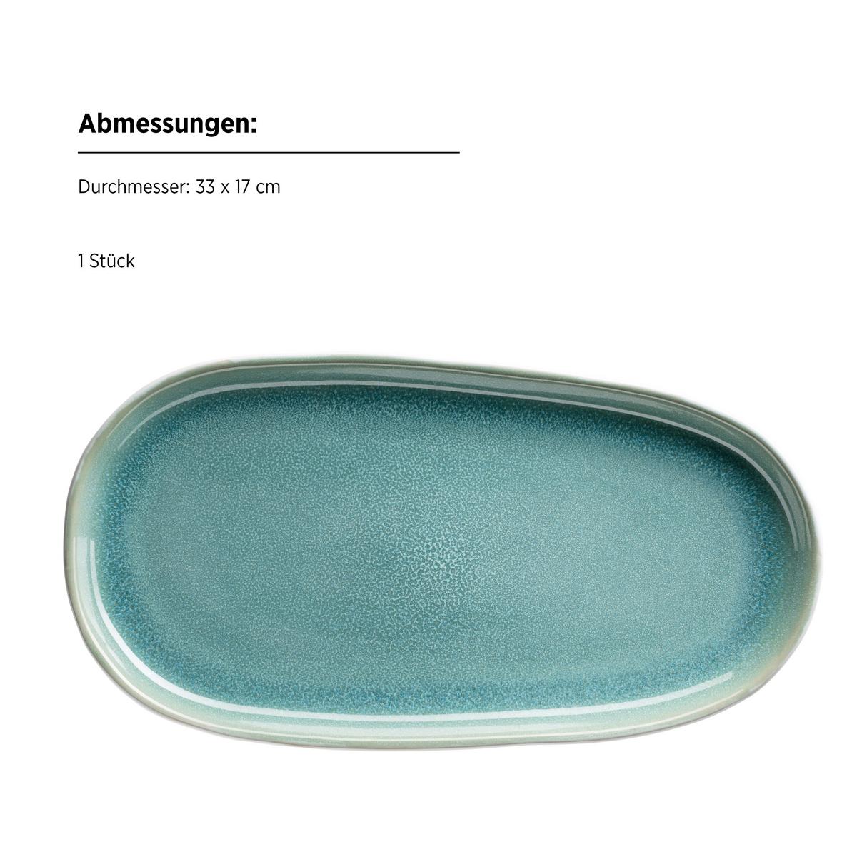 Servierplatten-set 934502 Servierplatten-Set Elea - Hellgrün, Basics, Keramik - Mäser