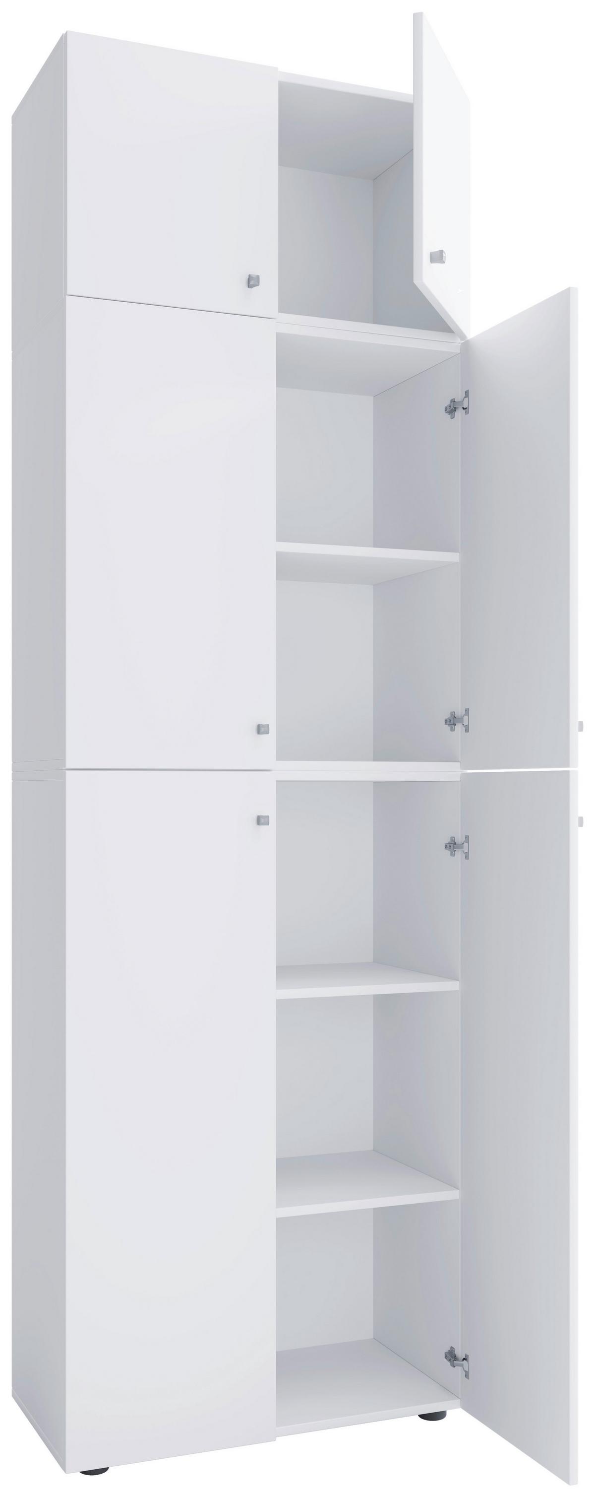 Omara Za Čevlje Lona Xxl, Bela - siva/črna, Konvencionalno, umetna masa/leseni material (70/223/39cm) - MID.YOU