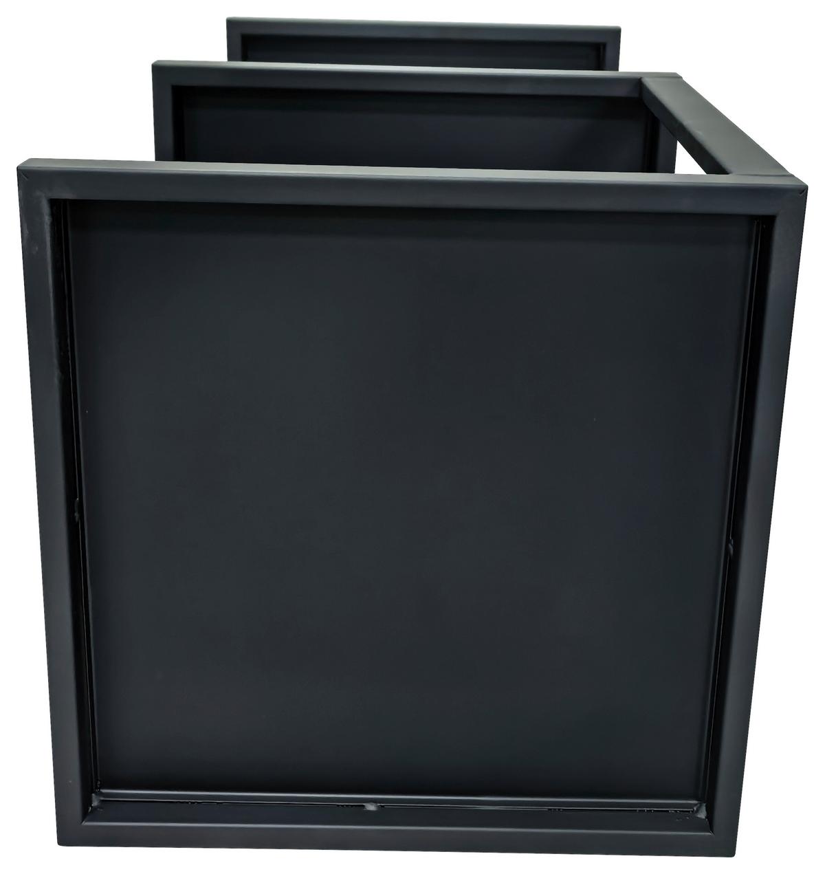 REGAŁ BRUCE - czarny, Basics, metal (25/96/25cm) - Carryhome